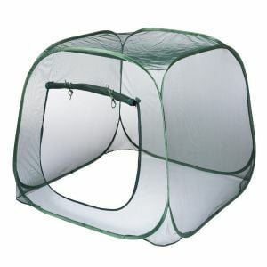 Tuinkas voor vierkante metertuin pop-up anti-insectennet H100x100x100 cm