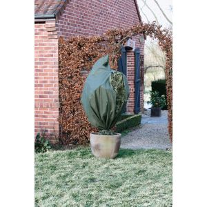 Winterafdekhoes met rits groen Ø150cmx2m 70 g/m²