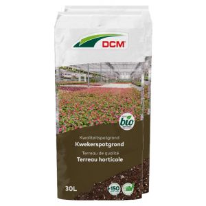 40 x 30L DCM Bio Kwekerspotgrond 30L Vooraanzicht