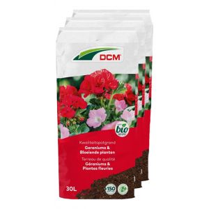 78 x 30L DCM Potgrond Geraniums & Bloeiende planten Vooraanzicht