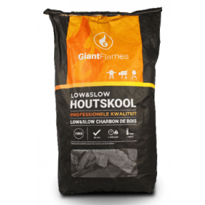 Giant Flames Low & Slow houtskool 10 kg Vooraanzicht