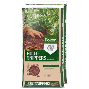 20 x 45L Pokon Houtsnippers Cacaobruin Vooraanzicht