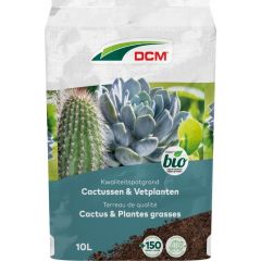 DCM Bio Potgrond Cactussen & Vetplanten 10L Vooraanzicht