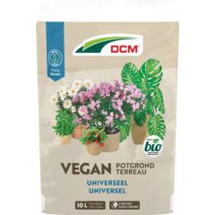 DCM Vegan Bio Potgrond Universeel Turfvrij 10 L Vooraanzicht