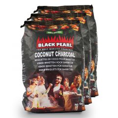 50 x 10kg Black Pearl Kokosnootbriket Voorzijde zak