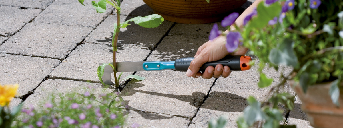 Tuinshop terras schoonmaken Gardena